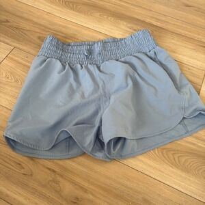 Ebb and Flow Women's Athletic Shorts Light Blue Elastic Waist Drawstring Size M